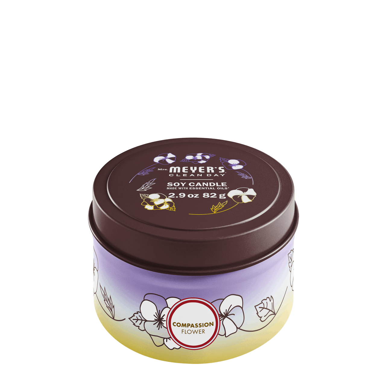 Mrs. Meyer's Compassion Flower Scented Tin Candle