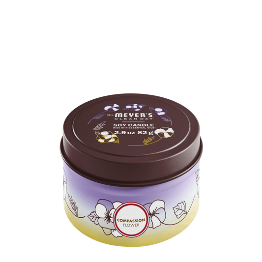 Mrs. Meyer's Compassion Flower Scented Tin Candle