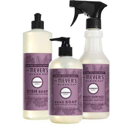 Mrs. Meyer's Elderberry Kitchen Essentials Set