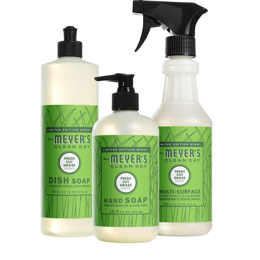 Mrs. Meyer's Fresh Cut Grass Kitchen Essentials Set