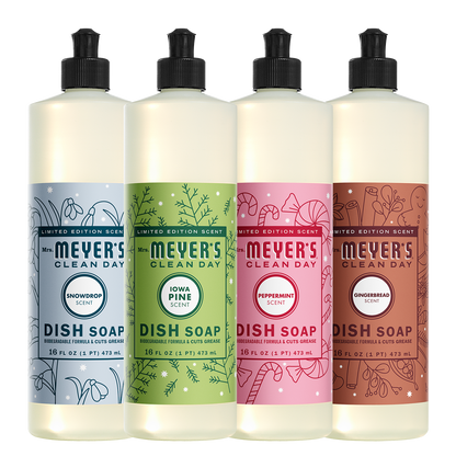 Mrs. Meyer's Holiday Seasonal Liquid Dish Soap Collection