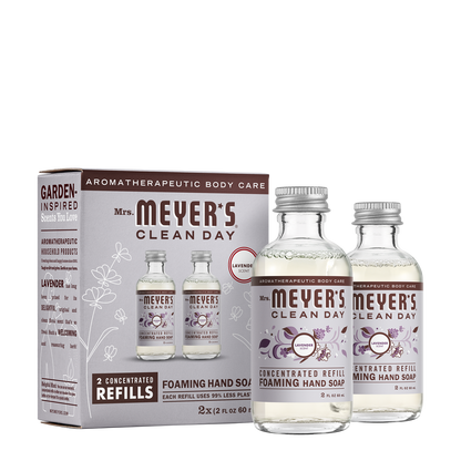 Mrs. Meyer's Lavender Foaming Hand Soap Concentrate Refills 2-Pack Home Essential