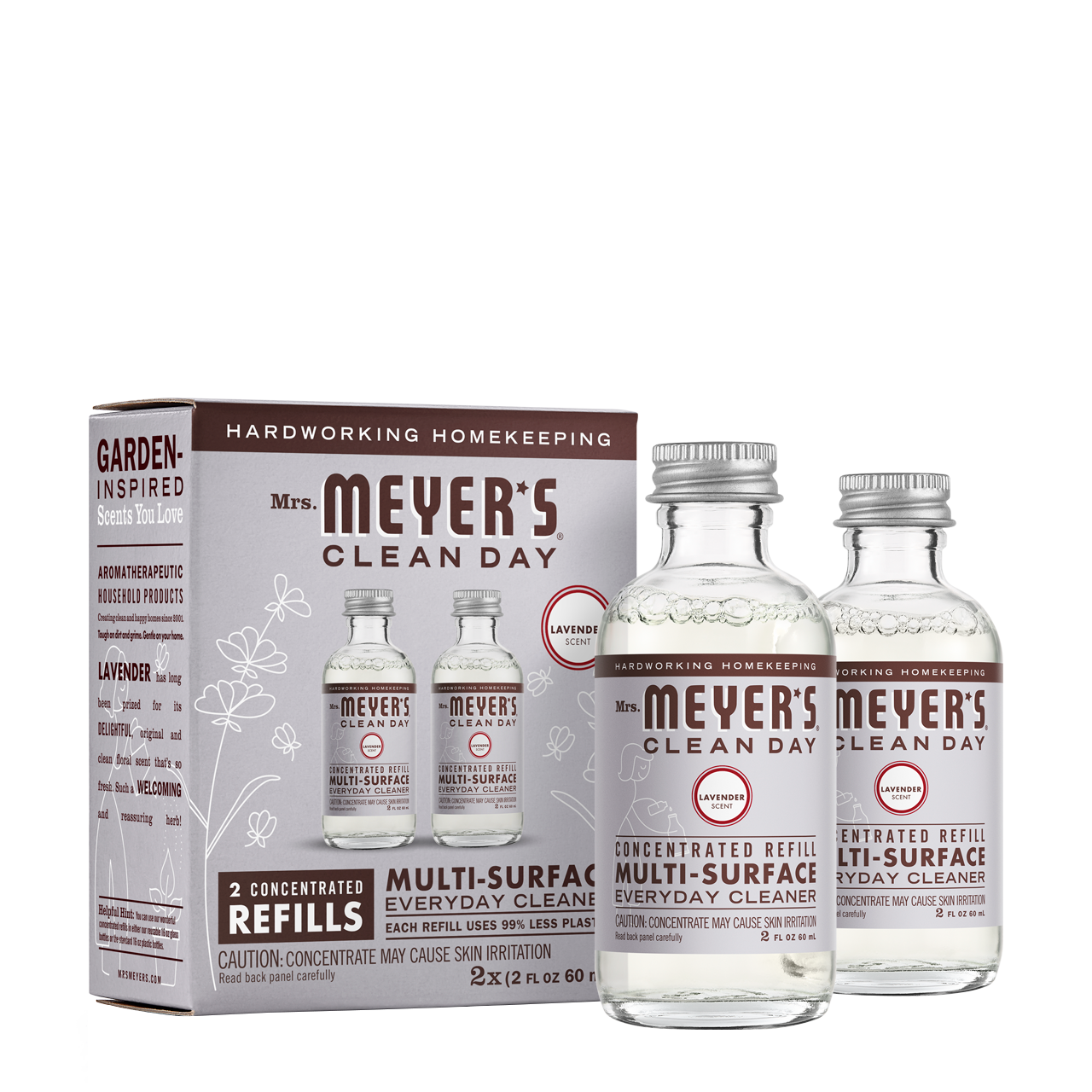 Mrs. Meyer's Lavender Multi-Surface Cleaner Concentrate Refill 2-Pack