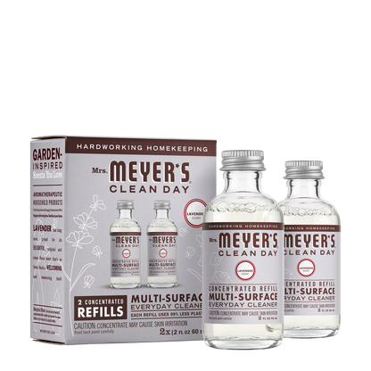 Mrs. Meyer's Lavender Multi-Surface Cleaner Concentrate Refill 2-Pack