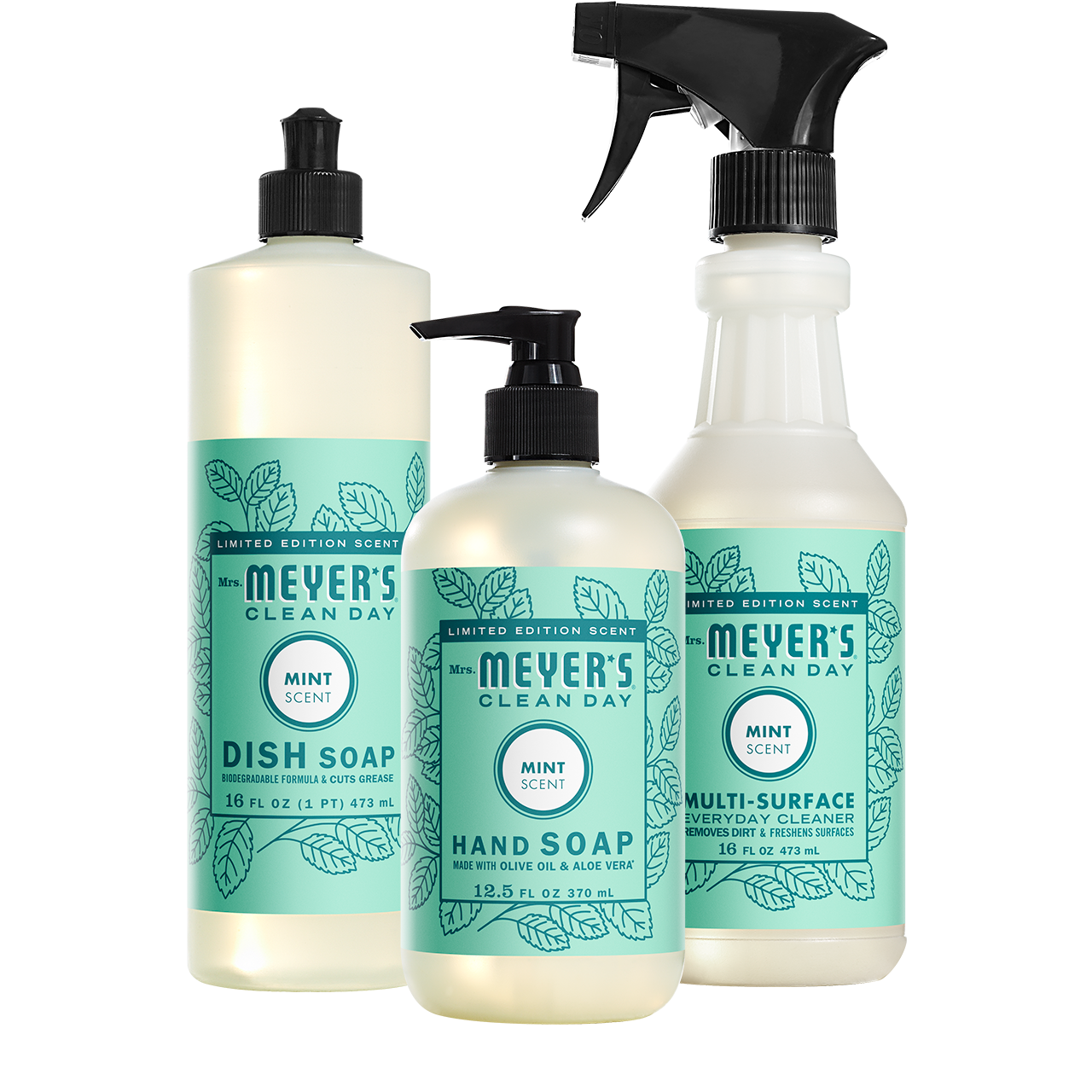 Mrs. Meyer's Mint Kitchen Essentials Set