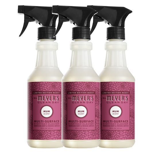 Mrs. Meyer's Mum Everyday Multi-Surface Cleaner 3-Count Bundle