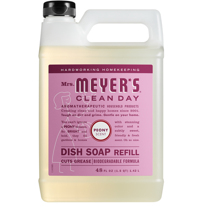 Mrs. Meyer's Peony Liquid Hand Soap & Refill Set Gift-Ready