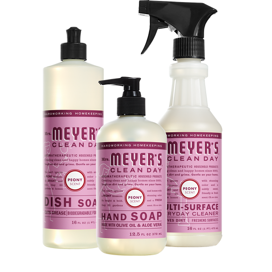 Mrs. Meyer's Peony Kitchen Essentials Set
