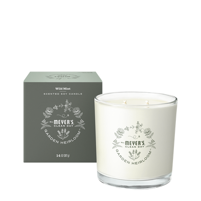 Mrs. Meyer's Wild Mint Garden Heirloom Candle Home Essential