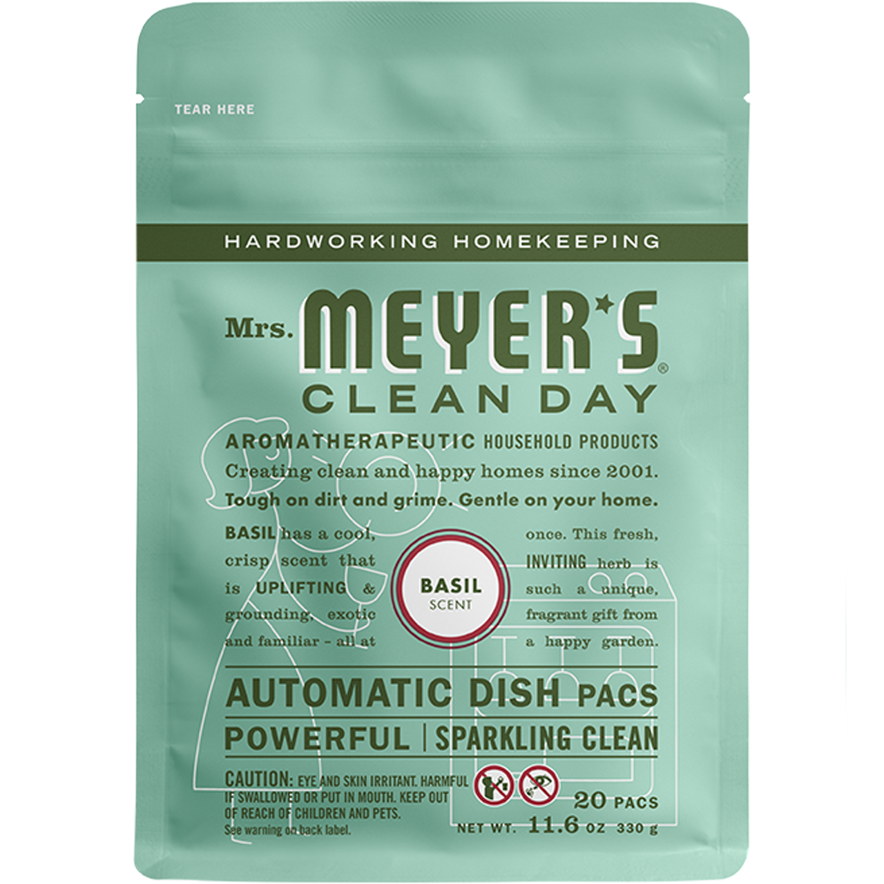 Mrs. Meyer's Basil Automatic Dish Packs Home Care
