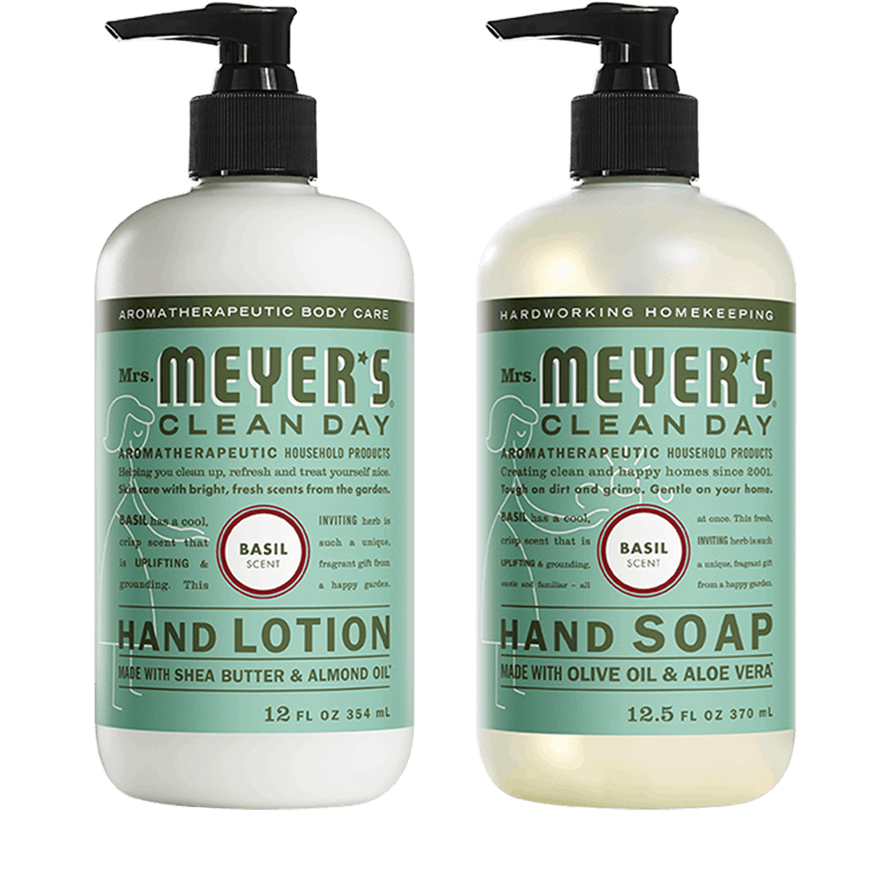 Mrs. Meyer's Basil Hand Care Essentials Set