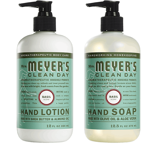 Mrs. Meyer's Basil Hand Care Essentials Set