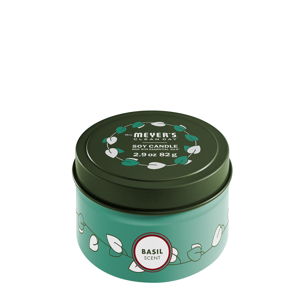 Mrs. Meyer's Basil Scented Tin Candle