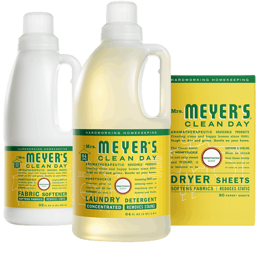 Mrs. Meyer's Honeysuckle Laundry Set Gift-Ready