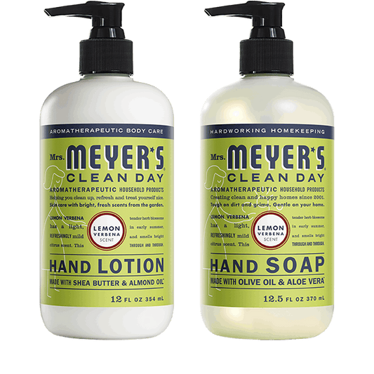 Mrs. Meyer's Lemon Verbena Hand Care Essentials Set