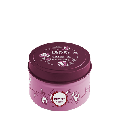 Mrs. Meyer's Peony Scented Tin Candle