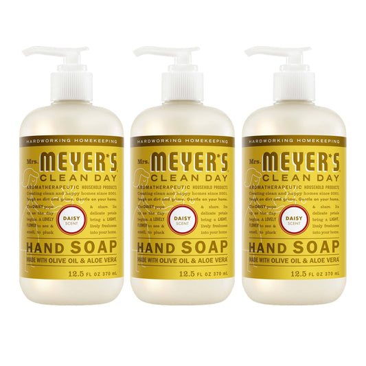 Mrs. Meyer's Daisy Liquid Hand Soap 3-Count Bundle Gift-Ready