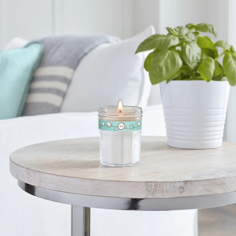 Mrs. Meyer's Basil Soy Candle Small Home Essential