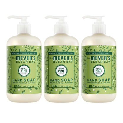 Mrs. Meyer's Iowa Pine Liquid Hand Soap 3-Count Bundle Gift-Ready