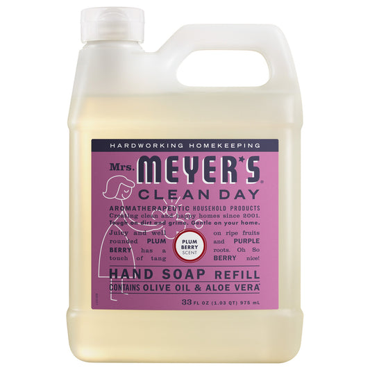Mrs. Meyer's Plum Berry Liquid Hand Soap Refill Home Essential