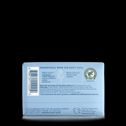 Mrs. Meyer's Rain Water Daily Bar Soap Home Essential