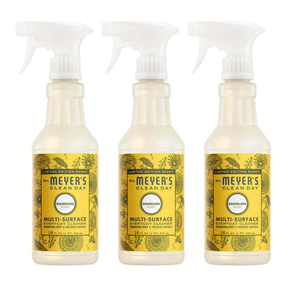 Mrs. Meyer's Dandelion Everyday Multi-Surface Cleaner 3-Count Bundle
