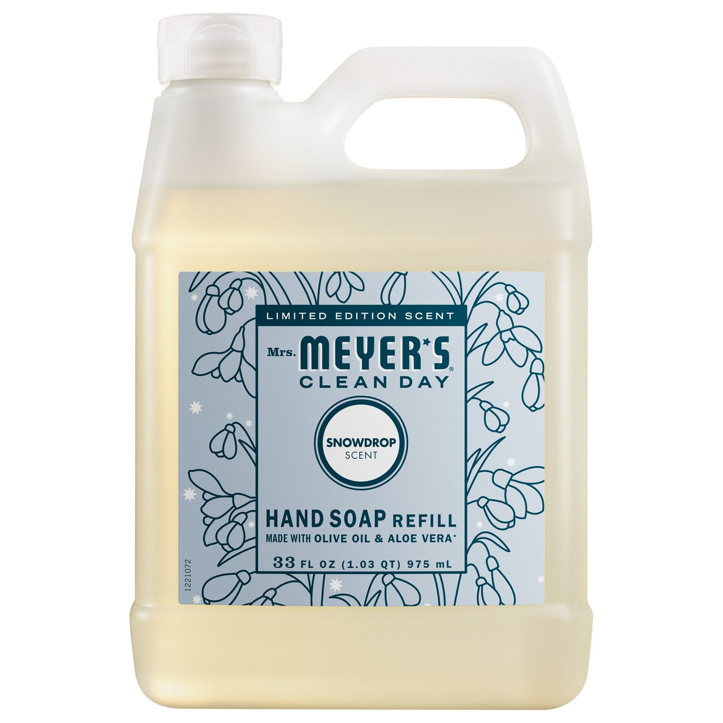 Mrs. Meyer's Snowdrop Liquid Hand Soap Refill Home Essential