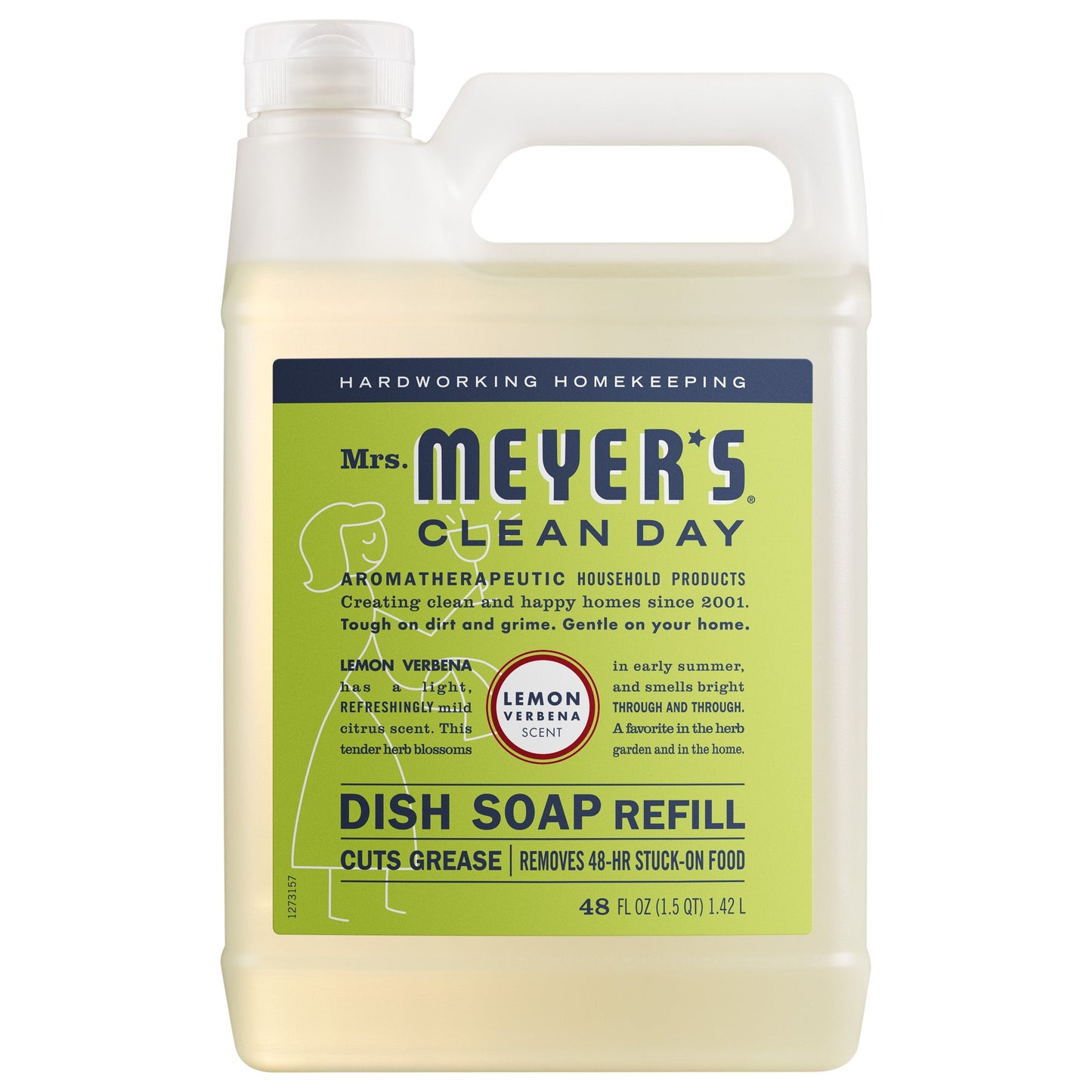 Mrs. Meyer's Lemon Verbena Dish Soap Refill Home Essential