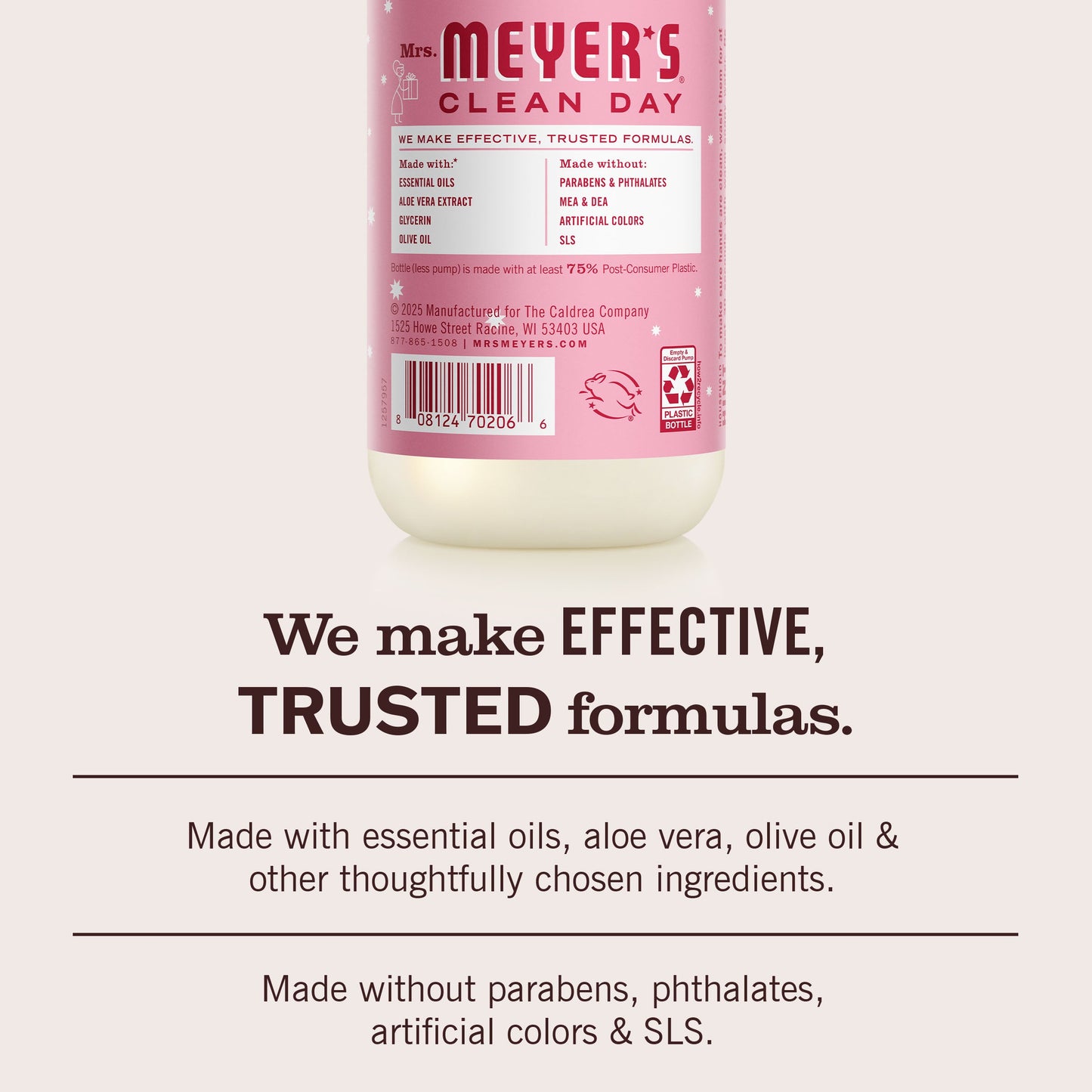 Mrs. Meyer's Peppermint Liquid Hand Soap Home Essential