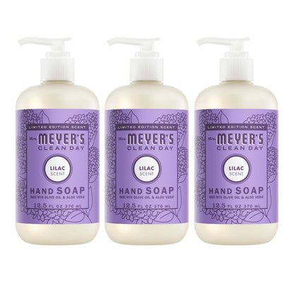 Mrs. Meyer's Lilac Liquid Hand Soap 3-Count Bundle Gift-Ready