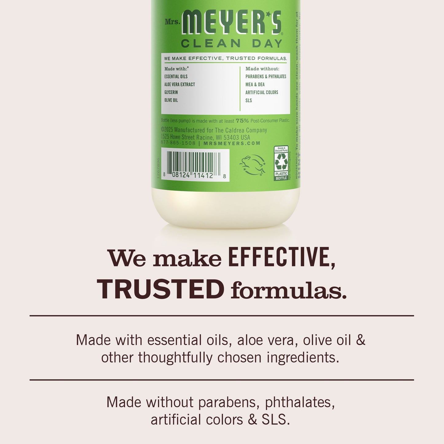 Mrs. Meyer's Fresh Cut Grass Liquid Hand Soap 3-Count Bundle Gift-Ready