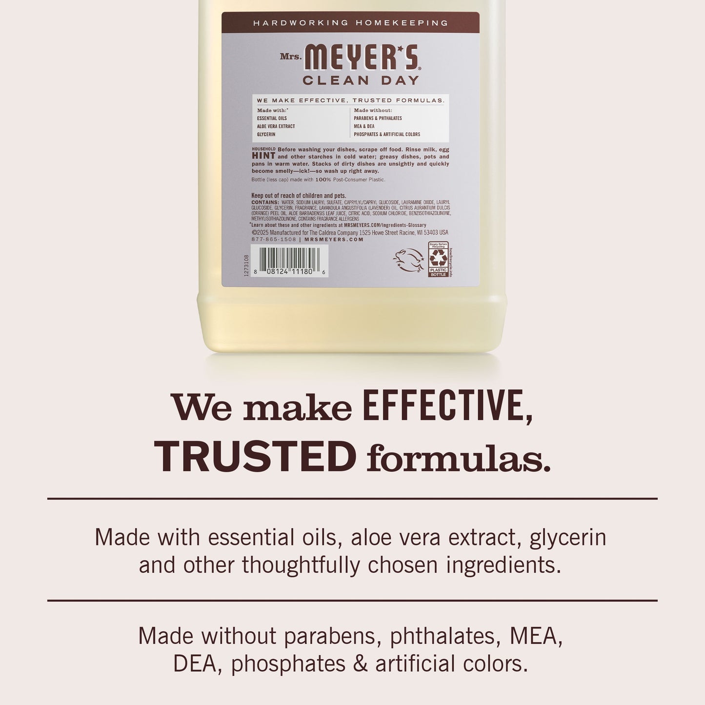 Mrs. Meyer's Lavender Dish Soap Refill Home Essential