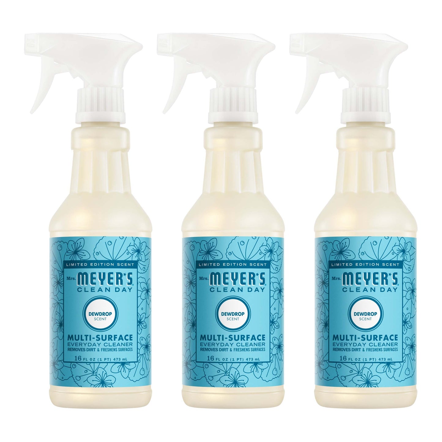 Mrs. Meyer's Dewdrop Everyday Multi-Surface Cleaner 3-Count Bundle