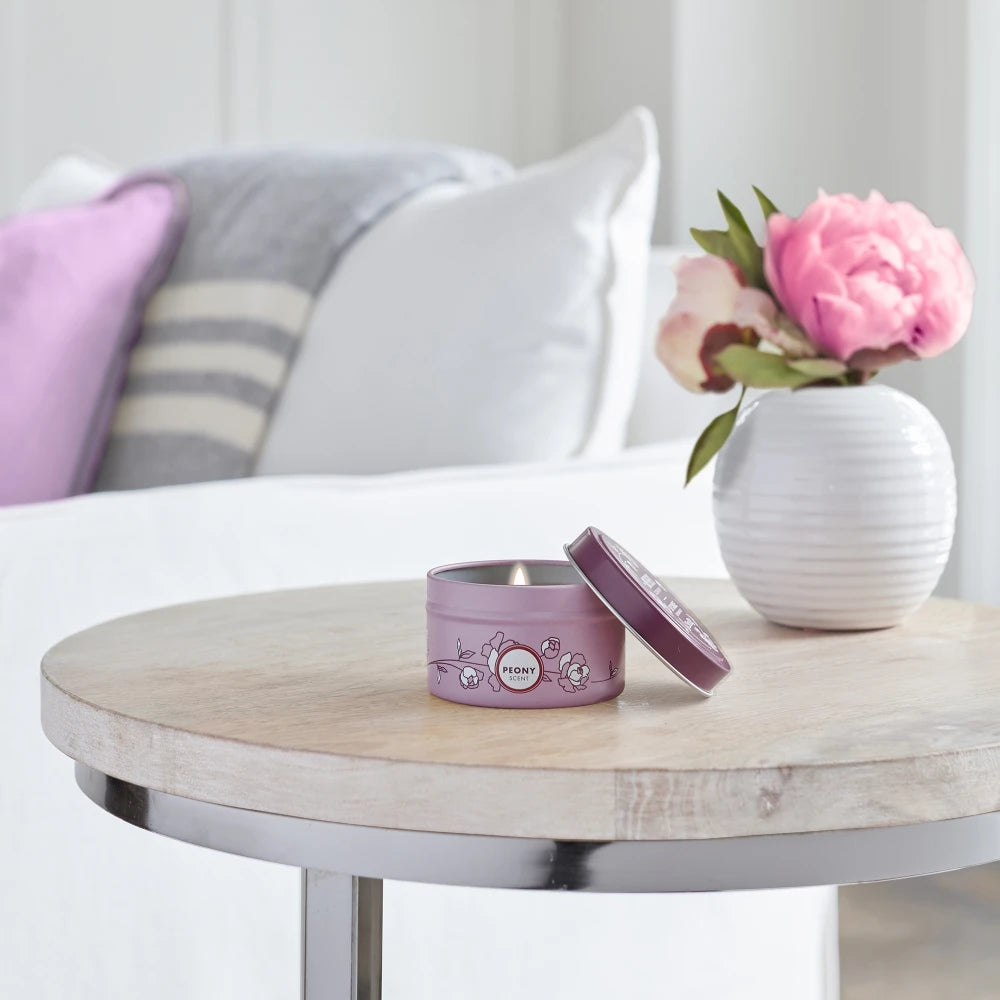 Mrs. Meyer's Peony Scented Tin Candle