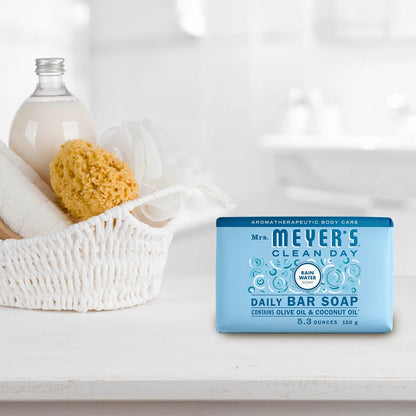Mrs. Meyer's Rain Water Daily Bar Soap Home Essential