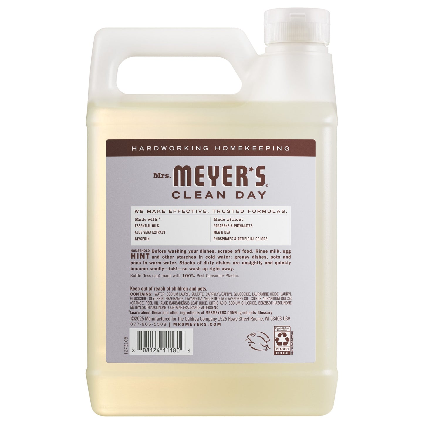 Mrs. Meyer's Lavender Dish Soap Refill Home Essential