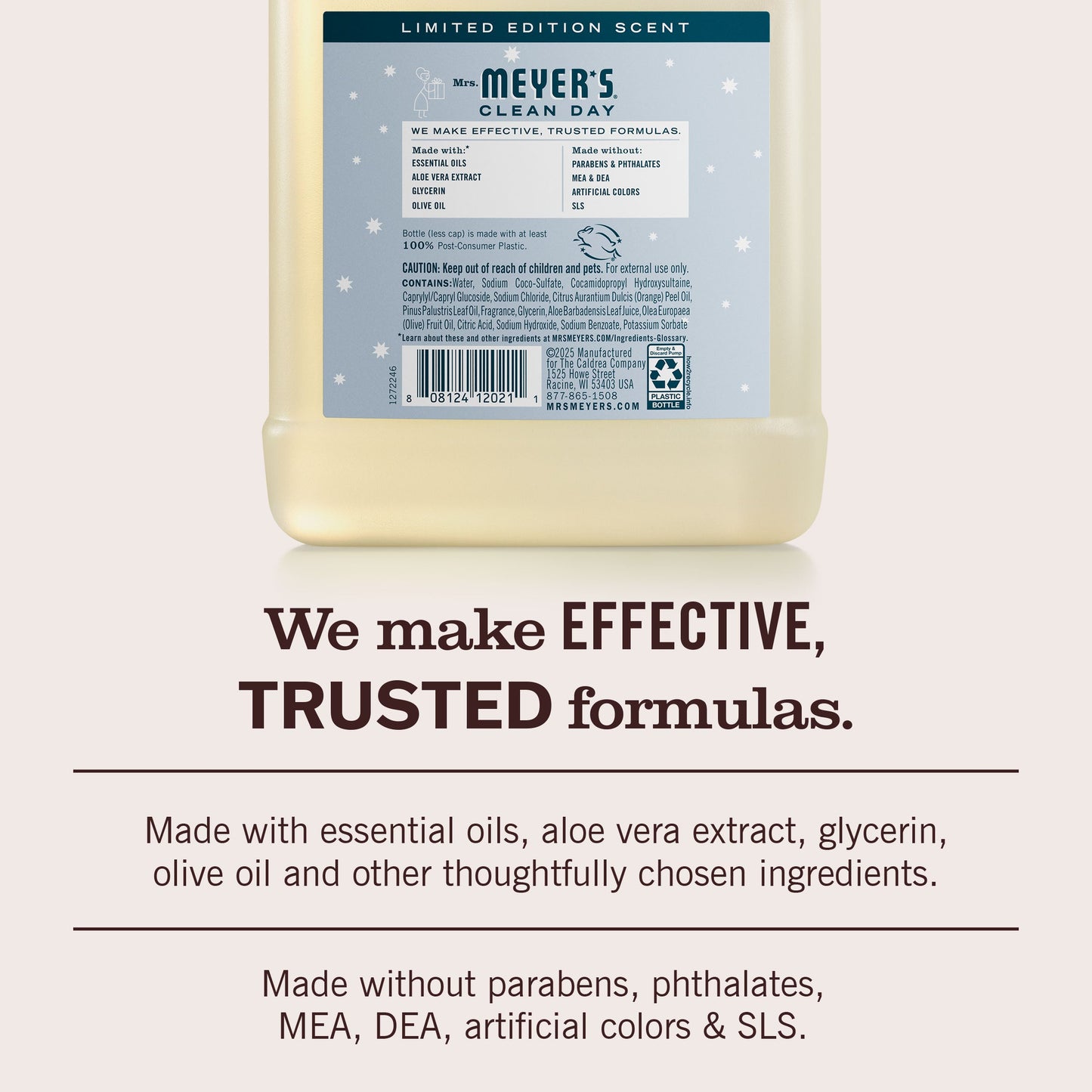 Mrs. Meyer's Snowdrop Liquid Hand Soap Refill Home Essential