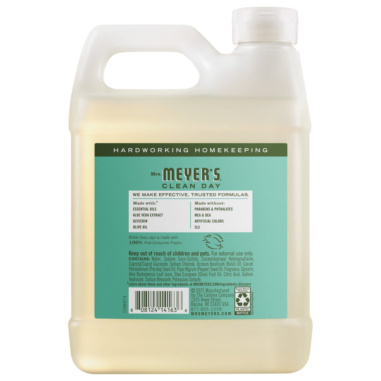 Mrs. Meyer's Basil Liquid Hand Soap Refill Home Essential
