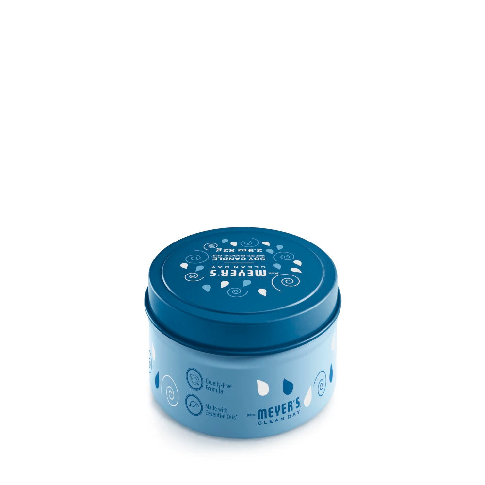 Mrs. Meyer's Rain Water Scented Tin Candle