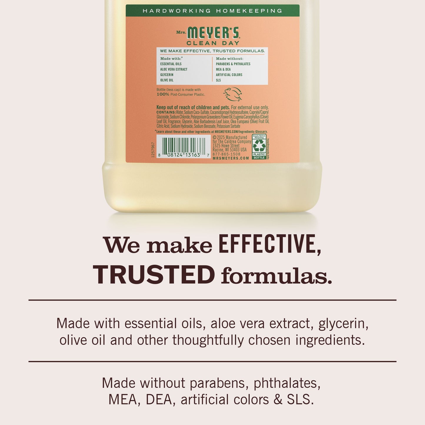 Mrs. Meyer's Geranium Liquid Hand Soap Refill Home Essential